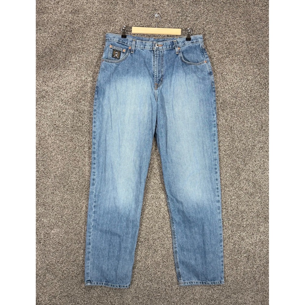 Cinch Black Label Jeans Mens 36/34 Blue Denim Western Cowboy Rodeo